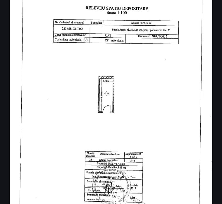 Vand Spatiu Depozitare/Boxa