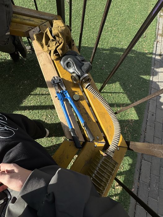 Чорный шмс противогаз