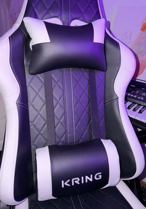 scaun gaming kring v racer suport lombar spuma turnata