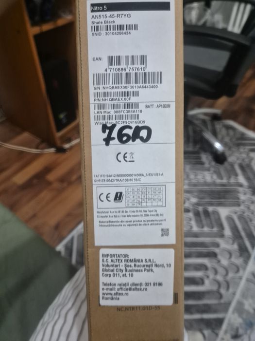 Vand laptop nitro 5