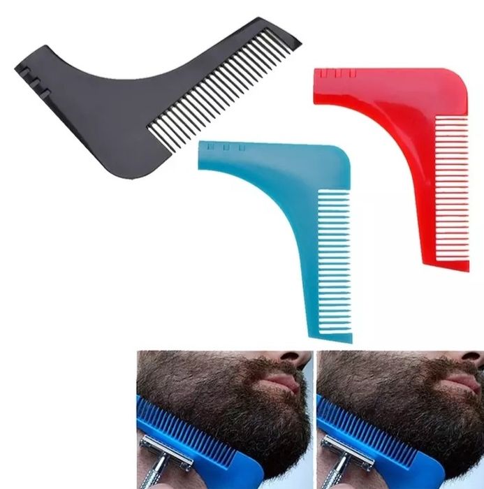 Forma pentru barba, sablon, pieptene