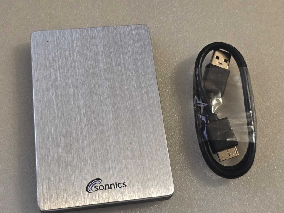 Hard disk extern portabil Sonnics 500GB HDD USB 3.0 argintiu 2.5 inch