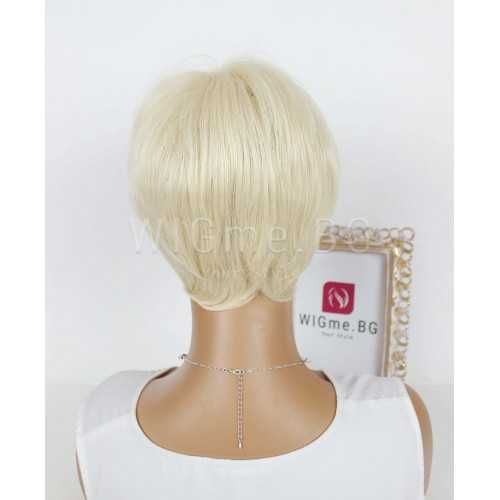 Къса руса перука с бретон Алина