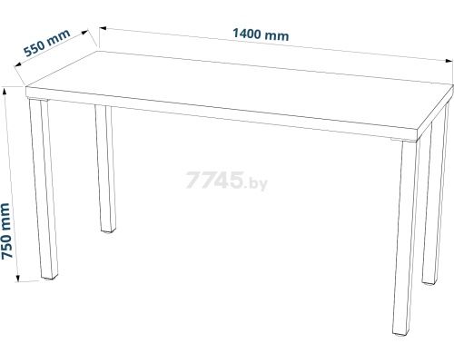 Стол письменный Ингар Белый ИКЕА 140x55x75 см