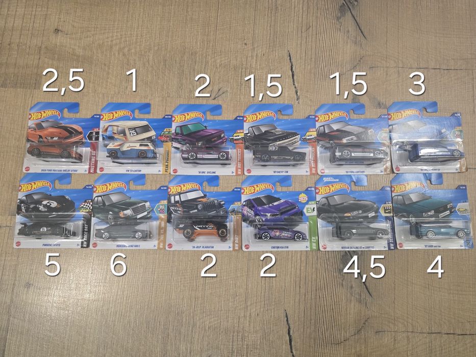 Hot wheels колички