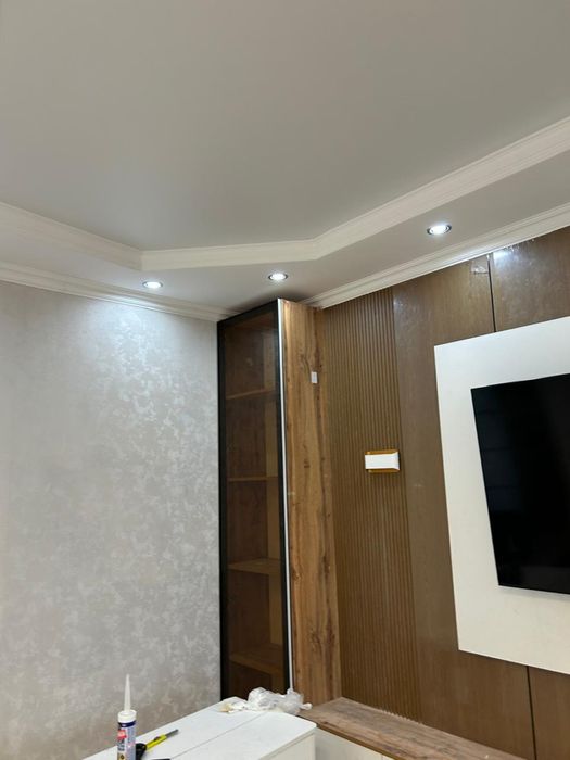 установка бамбуковой панели, гибкий мрамор