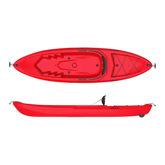 Caiac Axoos, model Sit-OnTop 8.7, 2.65 metri, culoare rosie