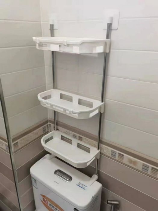 Полка стеллаж над унитазом.