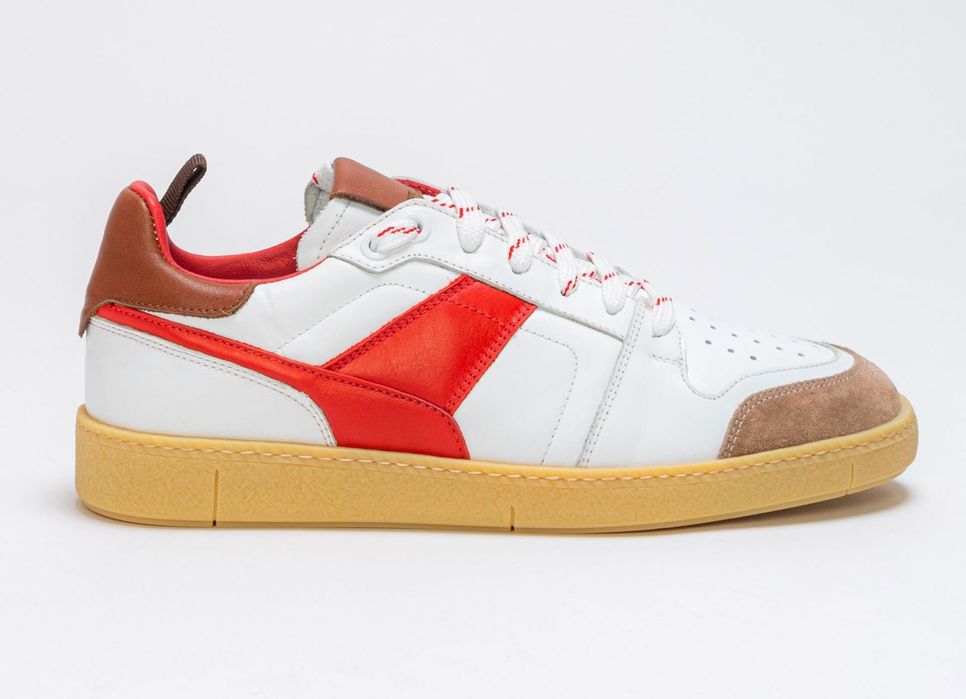 Adidasi barbati piele IL Passo cu cutie / pantofi sport albi
