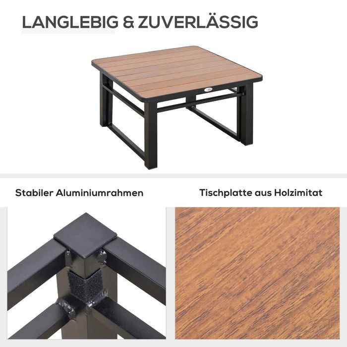 Градински комплект Outsunny за 4 души