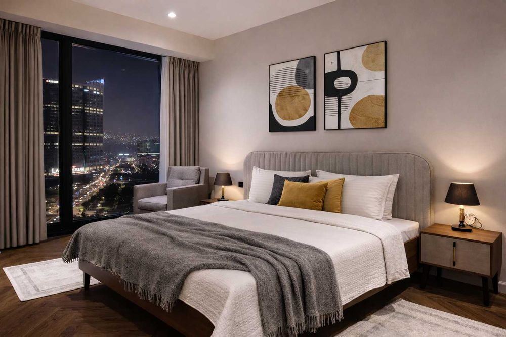 Посуточно сдается дизайнерская квартира с панорамным видом на город