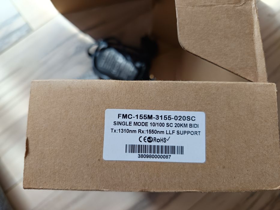 Нови медиа конвертори Single Mode 10/100 20км