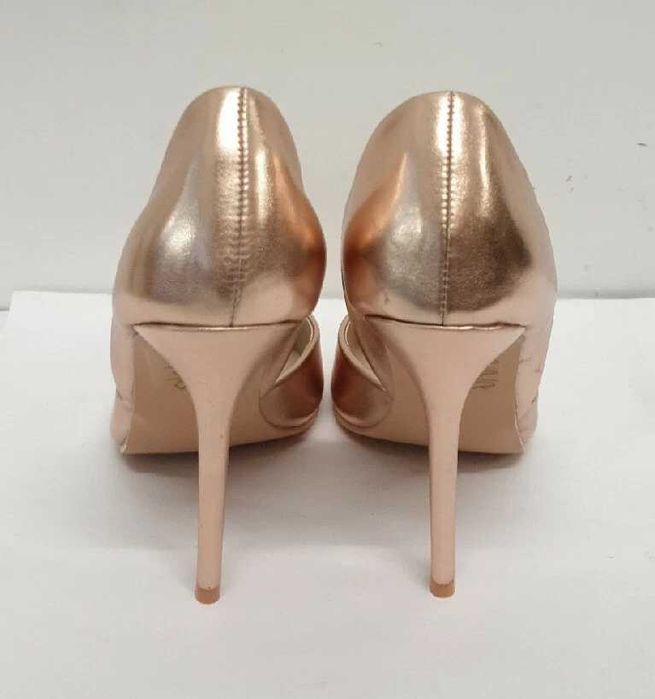 Pantofi dama Glamorous Rose Gold Heeled Courts noi la cutie
