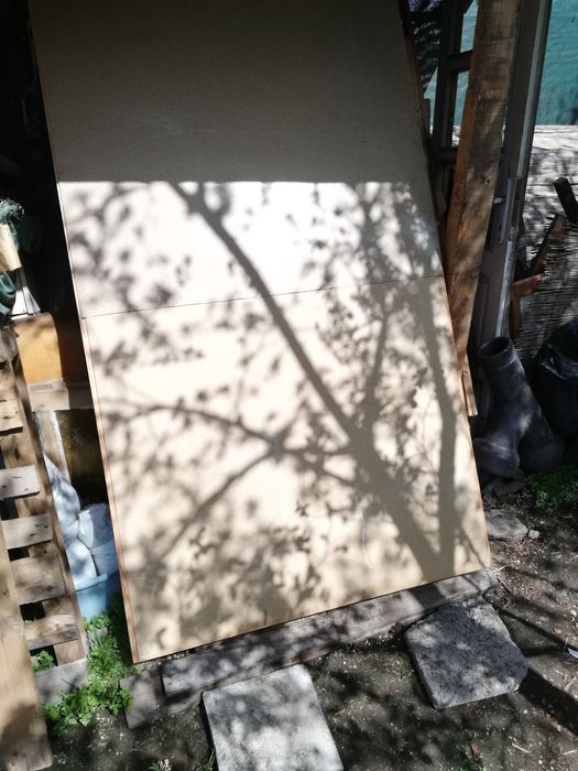 Дървено легло от масивно дърво с матрак и ракла 110/190