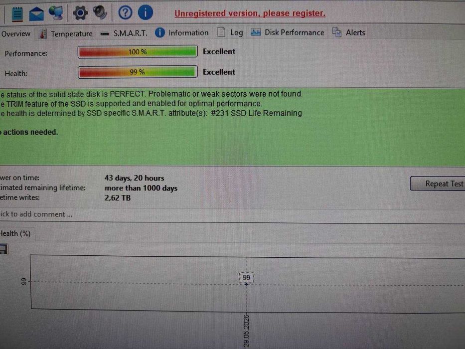 SSD 256Gb в отличном состоянии