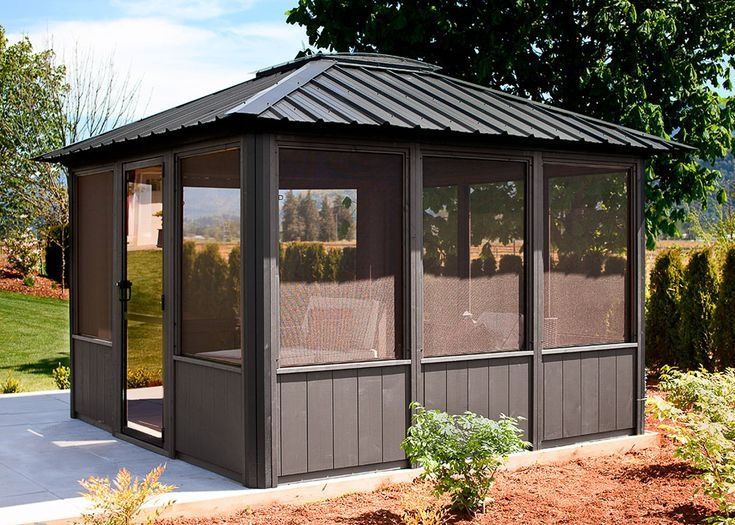 Двери плиссе беседки