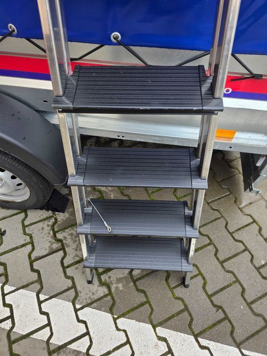 Scara plianta de siguranta din aluminiu Hailo L100 TopLine, 5 trepte XXL