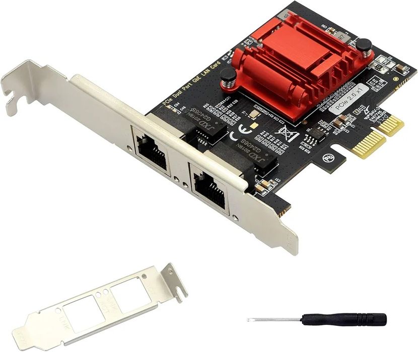 # Сетевая карта Intel Lan Card RJ45 PCIe Gigabit 82575Chip Server