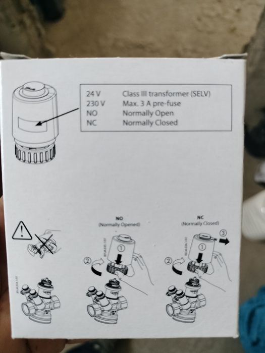 Acluator vana cald/rece 24v