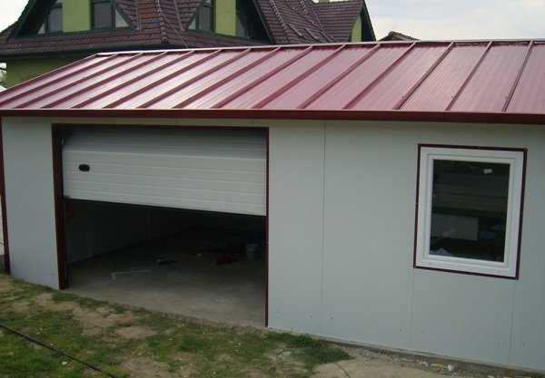 Casa Modulara, Garaje Auto, Containere din panou sandwich termoizolant