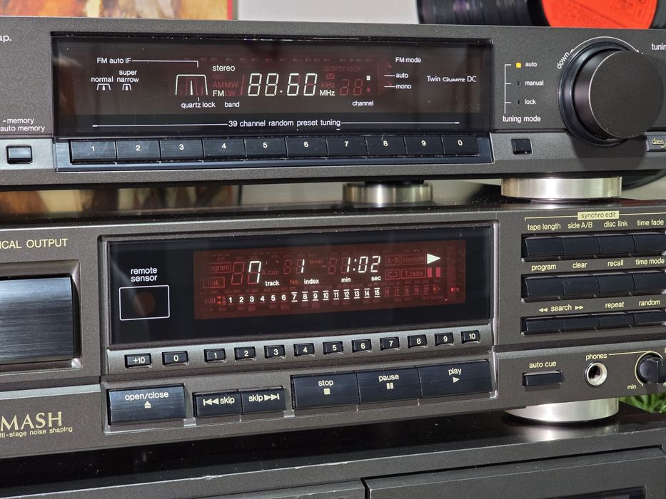 Linie audio TECHNICS, amplificator, deck, cd-player, tuner hifi stereo