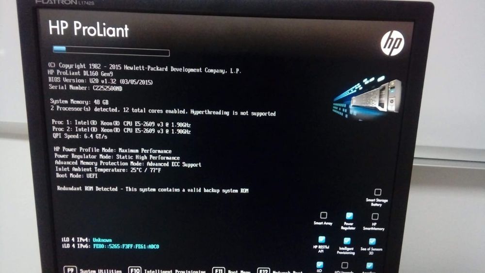 сервер HP DL160 Gen9 E5-2609v3 SP8004GO EU Svr