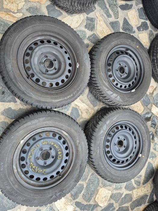 4бр стоманени джанти за Нисан кашкай Джук 2017г/6.ж Х16/ет 40/ датчици