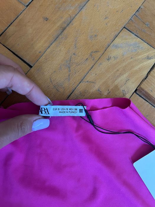 Чисто ново цикламено розово боди Zara