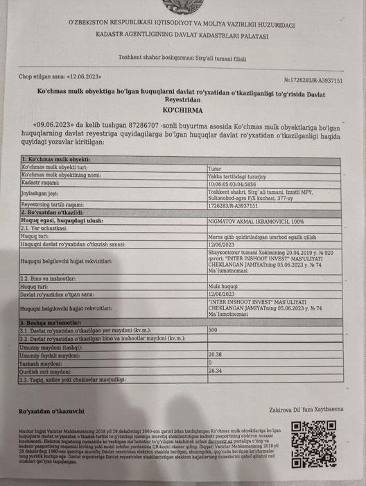 Ер сотилади 5 соту