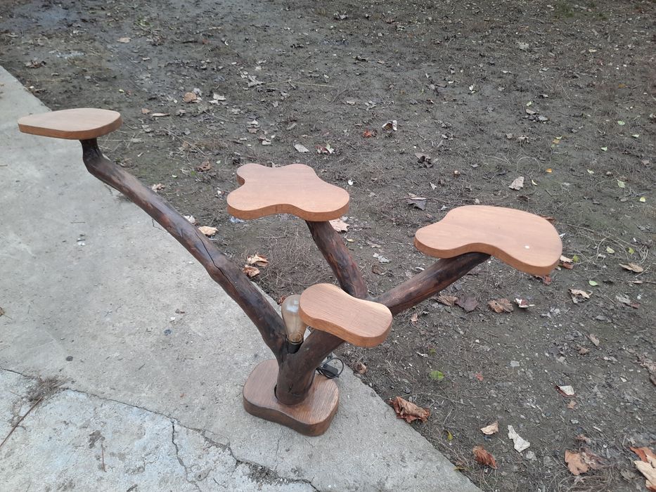 Suport de flori din lemn handmade