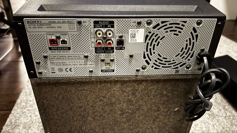 Soundbar Sony cu subwoofer