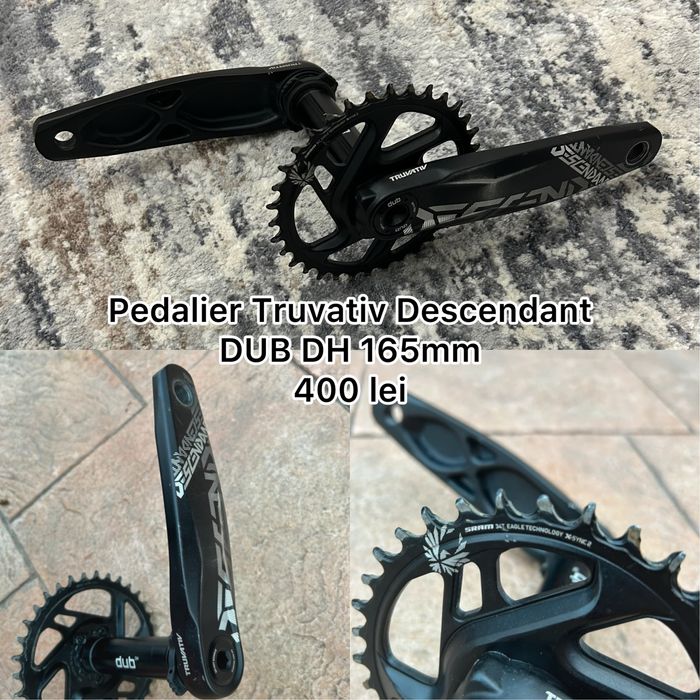 Piese bicicleta downhill/altele - pedalier, pinioane, discuri + altele