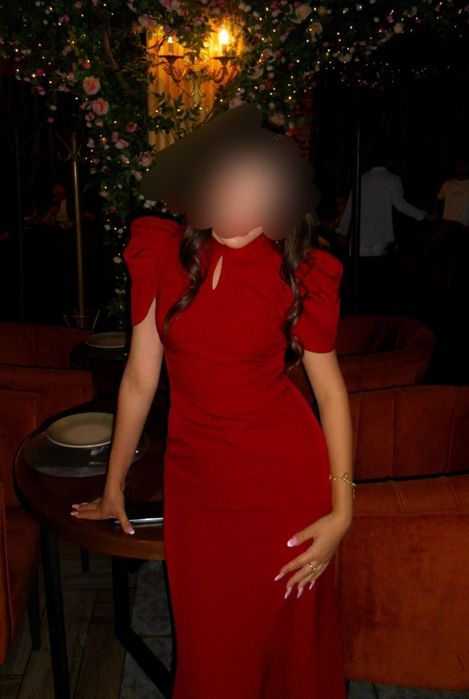 Продам красное/бордовое платье