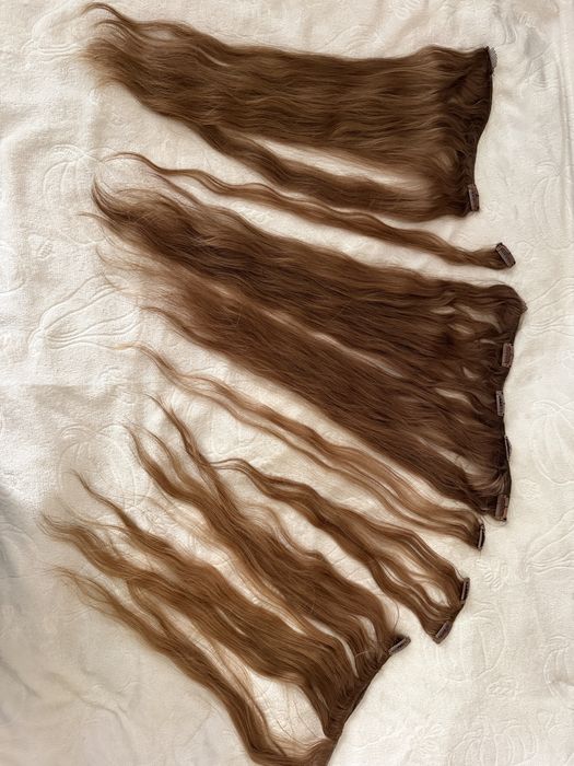 Екстеншъни естествена коса Ванет 55см ЗАПАЗЕНИ ЗА СЕГА.