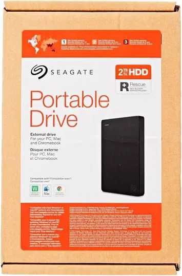 Hdd extern Seagate portable drive 2 tb,negru,sigilat