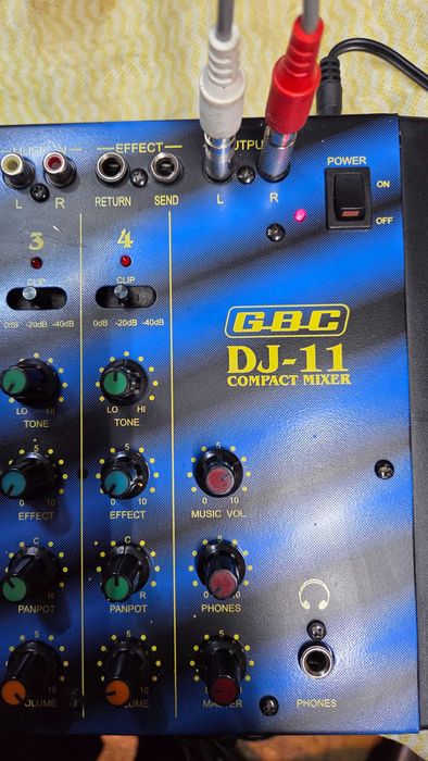 GBC DJ-11 Compact Mixer Audio Passiv