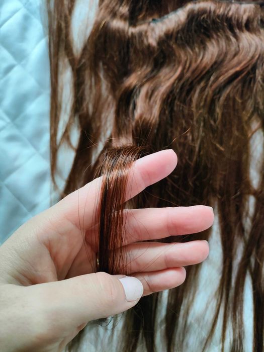 Естествена коса на треси