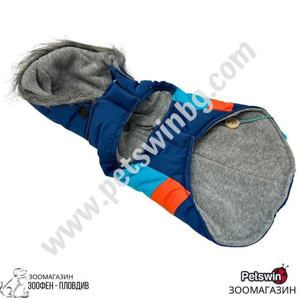 Яке за Куче/Коте- с Качулка- 7 размера- Malakai-Синя разцветка-Freedog