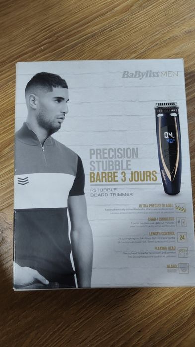 Aparat de tuns barba BaByliss MEN I-Stubble Precision (E879E)