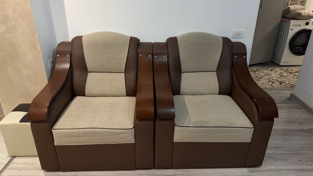 Canapea extensibila + 2 fotolii