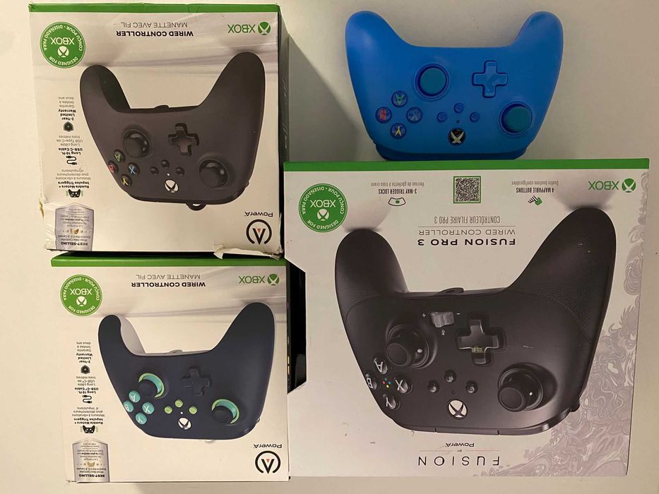 Controler PowerA, Xbox Negru, Mariner Blue, Albastru,  Fusion Pro 3