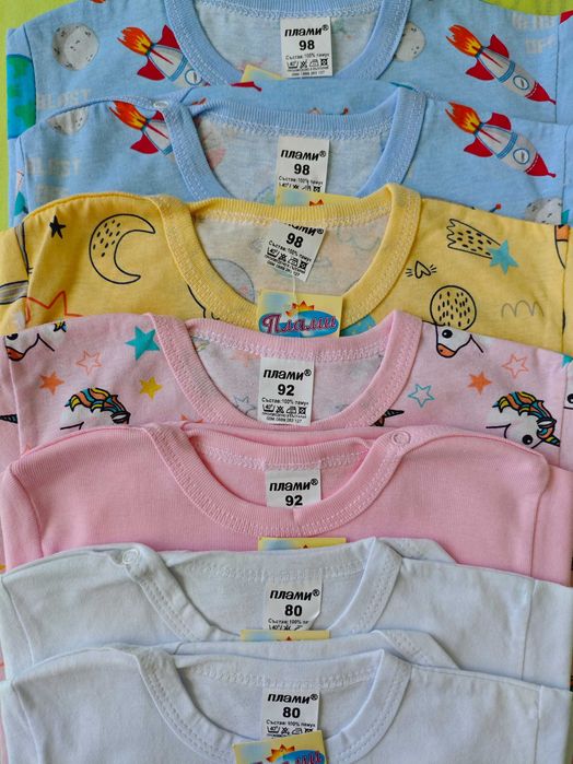 Нови бебешки бодита с дълъг ръкав, размер 80, 92 и 98