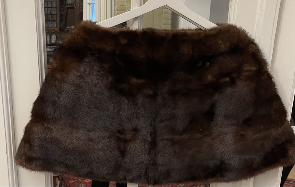 Capa din blana  naturala de vizon, one size