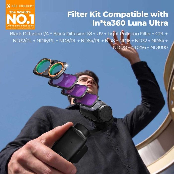 K&F Concept филтри за Insta360 Luna Ultra