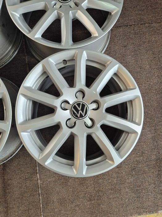 4 Jante Aliaj 5x112 16'' 7.5J ET 45 - OEM VW Golf Passat Touran Sharan Caddy T-ROC / Skoda Octavia Superb Karoq YETI