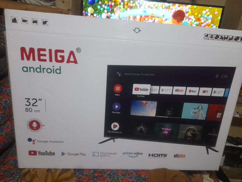 32 li smart tv sotiladi yangi 3 oy boldi olinganiga 2 ta pultli