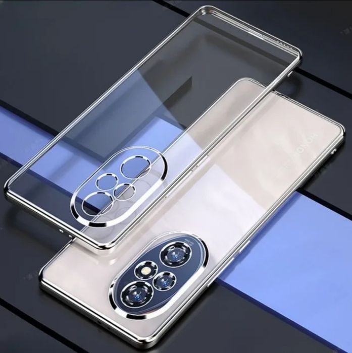 Honor 200,pro,lite силиконов кейс с цветен кант ударо-устойчив 5 цвята
