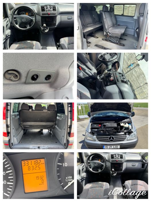 Mercedes-Benz Vito 115/2.2 CDI/2008 luna a3a/XXL(Varianta cea mai lunga)/7 locuri/6950€