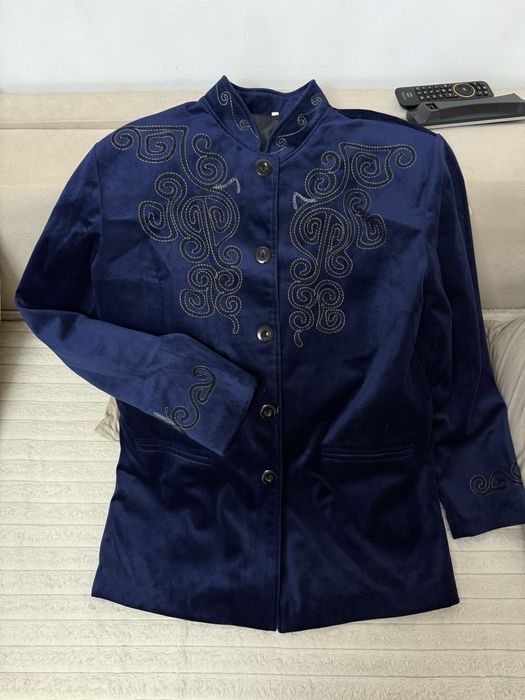 Чапан мужской синий