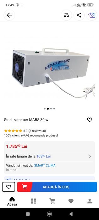 Sterilizator aer